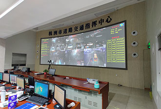 湖南某市交警支隊(duì)監(jiān)控中心